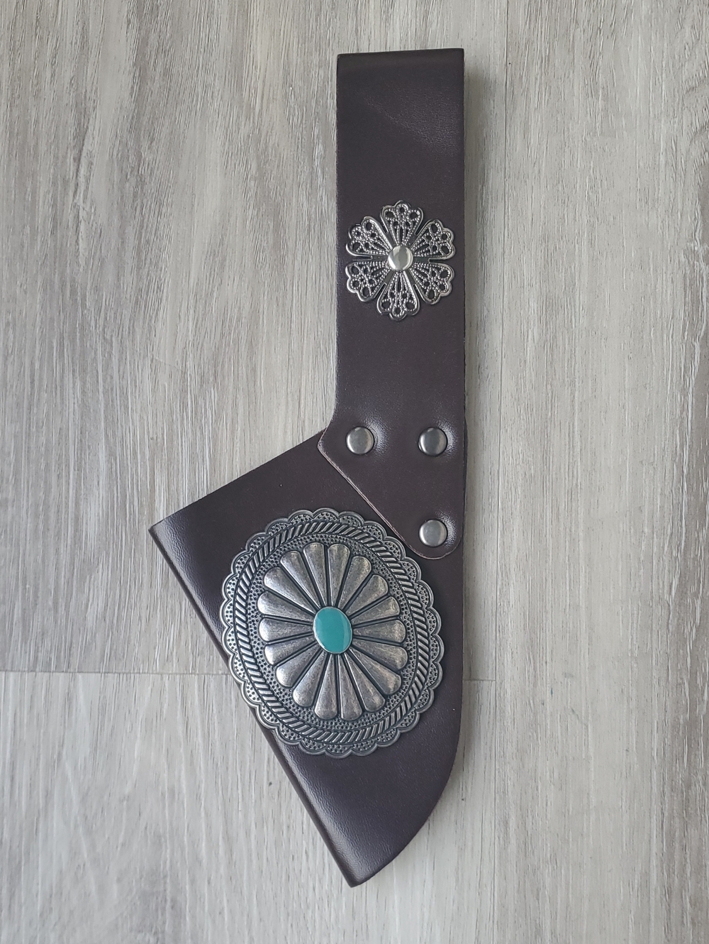 Jewelled Faux Leather Sword/Dagger/Knife Sheath With Belt Loop Accessory